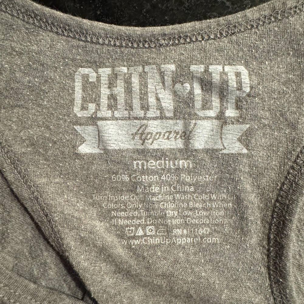 Grey Racerback Graphic Tank - Picture 3 of 3